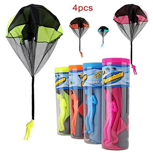 image for Toy kingdom Tangle Free Throwing Parachute Figures Hand Throw Solider'