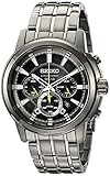 Seiko Men's SSC391 Solar Chrono Analog Display Japanese Quartz Grey Watch