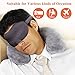 LANBENA Sleep Mask, 3D Sleeping Eye Mask for Men Women, Super Soft and Comfortable, 100% Block Out Light Sleeping Mask for Travel, Shift Work, Naps (Black)