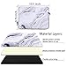 Cosmos® Neoprene Protective Laptop Notebook Sleeve Case Bag for Old MacBook Pro 13''/ MacBook Air 13''/ Old MacBook Pro Retina Display 13'', White Marble Pattern
