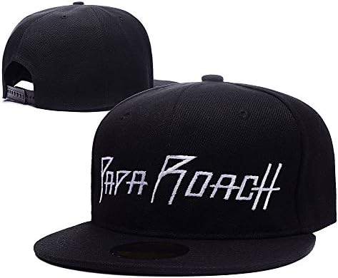 YUDUODUO Papa Roach Band Logo Adjustable Embroidery Snapback Hat Cap