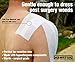 Hampton Adams | As Seen on Shark Tank | Medical Dressing Retention Tape (30ft) | Non-Woven Hypoallergenic Cloth | Stretch Turf Wrap | Secure Gentle Adhesive for Knee Feet & Blister Wound Care (White)