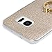 Badalink Galaxy S7 Edge Case (NOT for S7) Ring Holder Kickstand Shockproof Drop Protection TPU Bumper with Detachable Shiny Shell Slim-Fit Protective Cover for Galaxy S7 Edge (Gold)