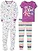 Carter's Girls' Toddler 3-Piece Cotton Snug-Fit Pajamas, Unicorn, 3T