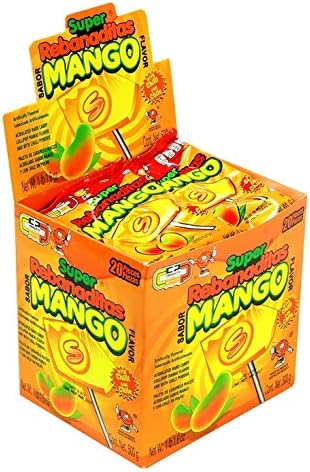 Mango Lolipop, 20 Count (SUGAR CANDY - ETHNIC)