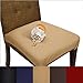 SmartSeat Dining Chair Cover and Protector (Sandstone Tan), Removable, Waterproof, Machine Washable, Stain Resistant, Soft, Comfortable Fabric for Kids, Pets, Entertaining, Eldercare