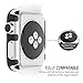 Apple Watch 42mm Case, Maxboost Premium Protective Apple Watch Case for Apple Watch/Sport Edition 42mm [Black] Stylish TPU Snap Frame Accessories Rugged Hard Cover Bumper from Scratches and Impacts