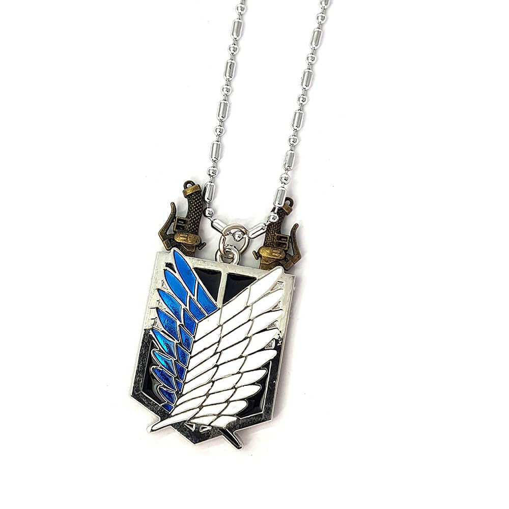 Pidak Shop Wings of freedom necklace - with removable swords - cosplay accessory - from the world of dark fantasy manga