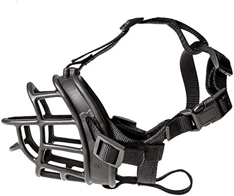 DOG MUZZLE, Gaity Pet Soft Silicone Basket Dog Muzzles-Adjustable Breathable Biting Chewing Barking Training Dog Mask For Small Medium Large Dogs (Size 5 (Snout 13.0 in))