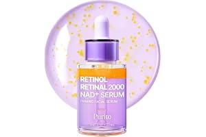 PURITO Retinol 0.1% + Retinal 0.1% Anti-Aging Facial Serum | for Wrinkles, Fine Lines & Firmer Skin | Dual Retinoids with NAD+, Improve Elasticity & Skin Texture | Korean Skincare, 30mL 1.01 fl.oz