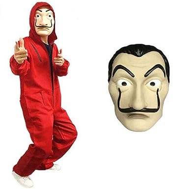 La Casa De Papel La Casa Di Carta Cosplay Mask Overalls Halloween Costume Hoodie Jumpsuit Costume La Casa Di Carta