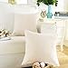 Home Brilliant Set 2 Couch Pillow Covers Decorative Throw Pillows Corduroy Bed Sofa Couch Gift Spring Decor, 18x18 inch, Cream Cheese