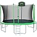 Merax 14' Round Trampoline with Safety Enclosure, Basketball Hoop & Ladder