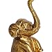NIKKY HOME Elephant Ring Holder Gold Elephant Decor Pewter Jewelry Earring Bracelet Necklace Display Organizer Decorative Animal Statue Handmade Sculpture Ornament Gifts, Gold