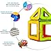 Security Magnetic Building Blocks Stacking Toys for Boys Girls, Magnet Tiles Kits for Kids (Above 3 Year-Old ) - 46 PCS
