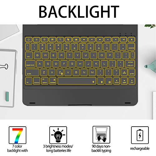 iPad 10.2 7th Generation 2019 Keyboard Case, iPad Air 10.5 2019, iPad Pro 10.5 2017 - Backlit Keyboard - Laptop - iPad 7th Generation Case with Keyboard - iPad 7 Gen Keyboard Case