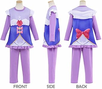 Amazon 魔法使いプリキュア キッズ キュアマジカル なりきり変身パジャマ上下セット 1cm ラベンダー パジャマ 通販