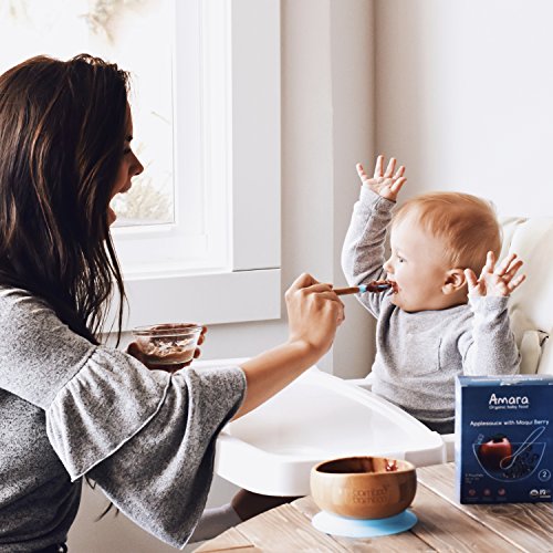 Amara Baby Food, Applesauce with Maqui Berry, Healthy Baby & Infant Food, Organic Fruits for Baby’s First Meals (30 Pouches) - Thumbnail 4
