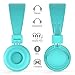 AILIHEN Wired Kids Headphones with Volume Limited and SharePort, Children Headphones with Microphone for Girls Boys Toddlers (Mint)