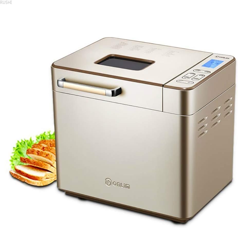 Automatic Bread Maker Programmable Bread Machine with Gluten Free Sitting, LED Display, Visual Menu (25 Programs, 3 Loaf Sizes, 3 Crust Colors, 13 Hours Delay Timer, 1 Hour Keep Warm) (Golden)