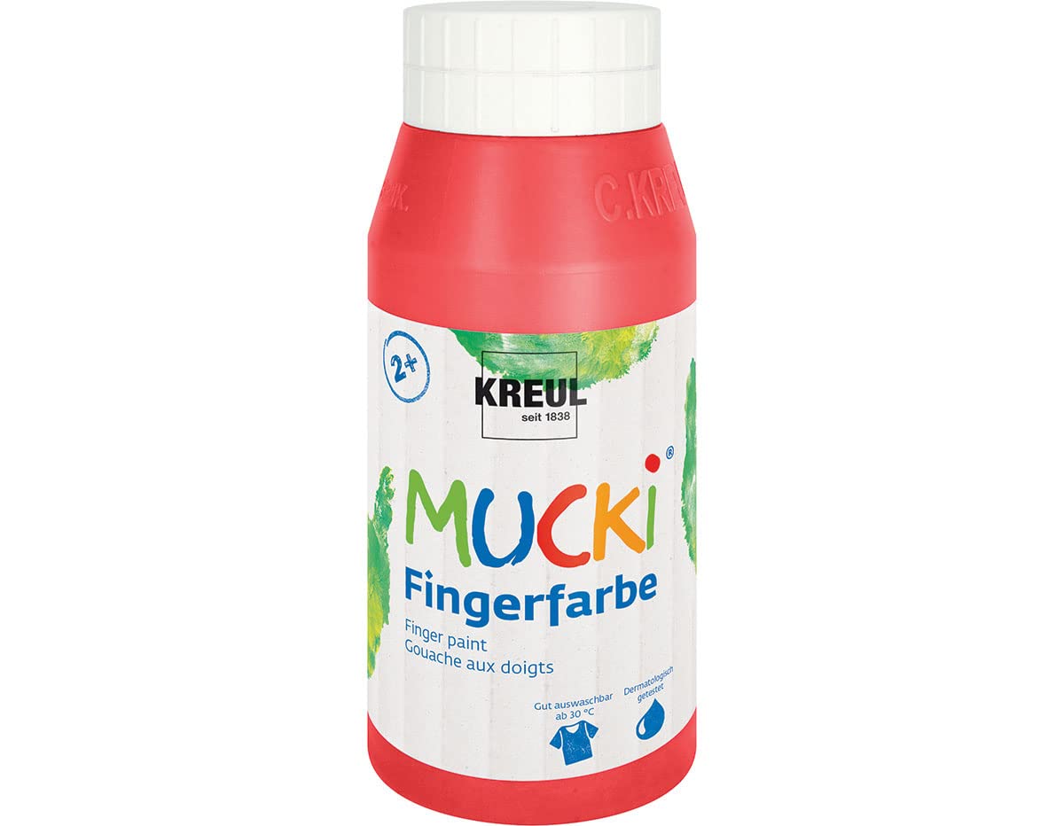 Kreul Mucki 23201 Finger Paint 750 ml red