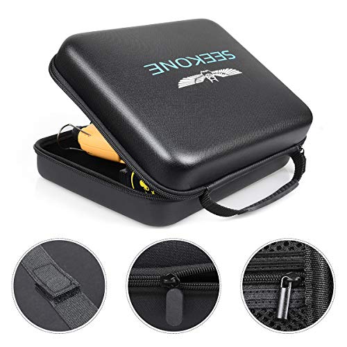 Heat Gun Carrying Case Bag, SEEKONE Hot Air Gun Accessory Kit Tool Set PU Carrying Zipper Case for SEEKONE Heat Gun Also Compatible with Other Brands: Bosch, HomeDepot, PORTER-CABLE, DEWALT, Tacklife