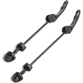 DEER U Road Mountain Bicycle MTB Wheel Hub Front and Rear Skewers Quick Release Clip Bolt Lever Axle QR 145/180 mm, a Pair