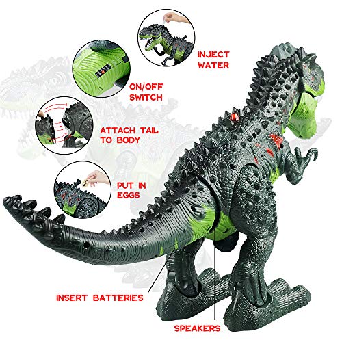 Remote Control Dinosaur Toys for Kids 57, WQ Electronic Walking Robot Dinosaur, Roar Sounds