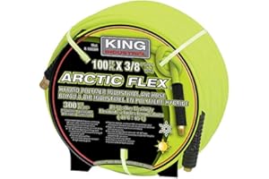 King Canada K-10038H Arctic Flex-Hybrid Polymer Industrial Air Hoses, 100-Feet x 3/8-Inch