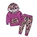 Baby Girls Floral Hoodie+ Floral Pant Set Leggings 2 Piece Outfits