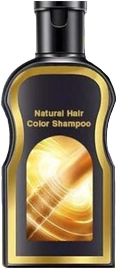 EnjoCho Hair Shampoo Permanent Black Color Anti Gray Hair Treatment White Removal Natural Herbal Black Hair Shampoo Grey Reverse 200ml (Multicolor)