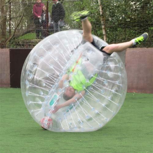 Witlucky Soccer Bubble Ball Inflatable Bubble Football Dia 4' (1.2m) for Kids 1 per Box (Clear)