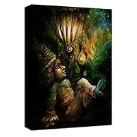Canvas Wall Art Creative Illustrations Canvas Prints Home Artwork Decoration for Living Room,Bedroom - 12x18 inches