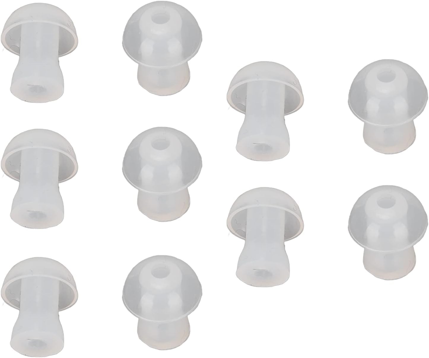 Photo 1 of 10 Pcs Ear Tips, Soft Silicone Earplug Domes for BTE, ITE and Pocket Ear Bud Replacements, Ear Care, Earplugs (Medium)