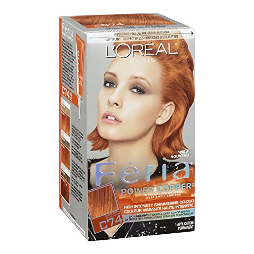L'Oreal Paris Feria MultiFaceted Shimmering Permanent Hair Color, C74
