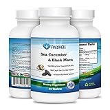 Wild caught sea cucumber & Black maca (from Peru) all natural extract 90 tablets per bottle supports joint & reproductive health helps boost energy & immunity