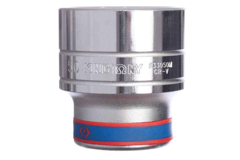 KING TONY 833050M 12 Point Socket, Dia 50 mm, 1-inch