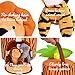 Plush Jungle Animals Toy Set - Carrier | Realistic Sounds & Improved Design for Babies with Stuffed Elephant, Monkey, Tiger, Lion & Animal House + e-Book | Great learning gift for Babies & Toddlers