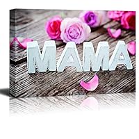 Canvas Wall Art Mother's Day Theme Canvas Prints Home Artwork Decoration for Living Room Bedroom - 12x18 inches
