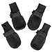 Hiado Dog Shoes Boots with Mesh Nonslip Rubber Soles to Protect Hardwood Floor and Prevent Scratching Licking XLarge Black XL