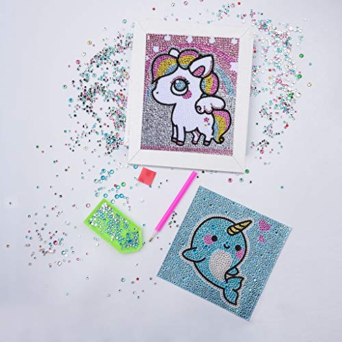 Diamond Painting for Kids Full Drill Painting by Number Kits Rhinestone
