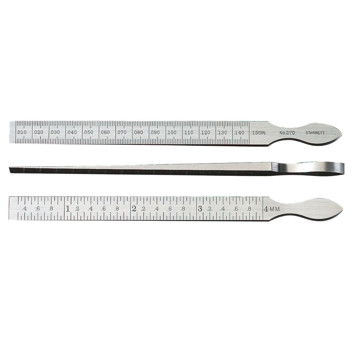 Starrett 270 7/16-Inch By 6-1/4-Inch Taper Gage Inch And Millimetre Graduation