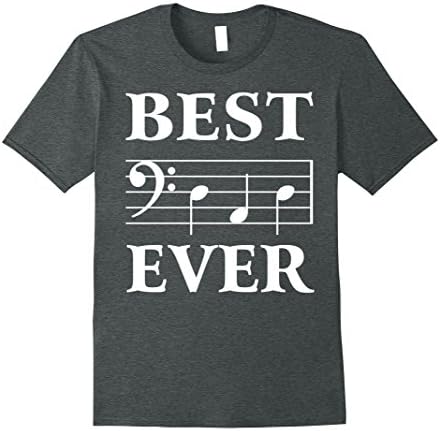 Men's Father's Day Dad Tshirt For Musician Music Bass Bassist Medium Dark Heather