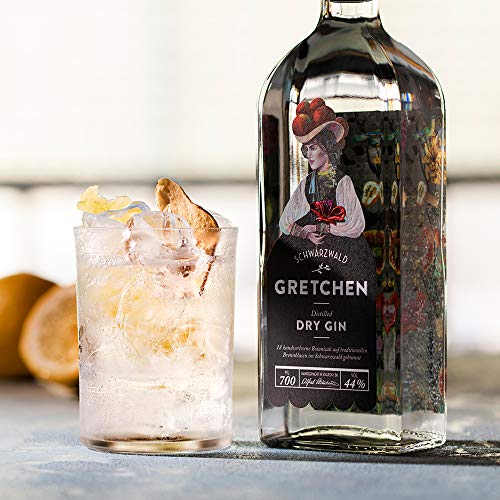 GRETCHEN Distilled Dry Gin, harmonischer Schwarzwald Gin der Hausbrennerei Schladerer, natürlich herb und fruchtig frisch mit feinen Quittennoten (1 x 0.7l) – Bild 4