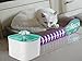 FULNEW Cat Water Fountain Pet Water Dispenser 2L Automatic Electric Water Bowl Flower Drinking Fountain for Cats