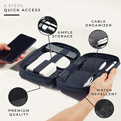 Zylpha Travel Electronics Organizer Bag, Cable Organizer and