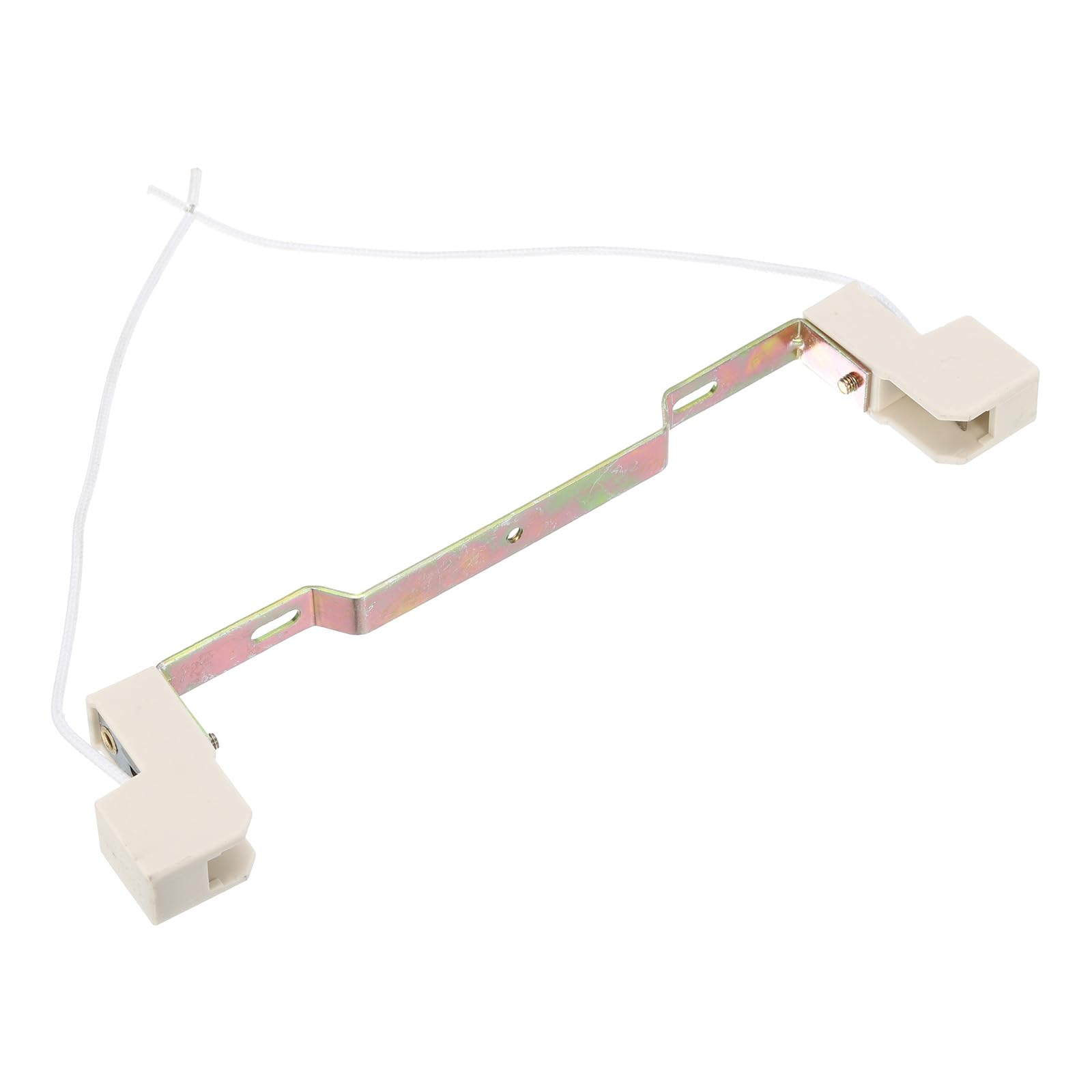 PATIKIL 189mm R7S Socket, 1 Pack Ceramic Lamp Holder Halogen Socket Bulb Base Converter Connector Double Ended with Cable Wire, Multicolor White