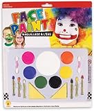Large Clown Face Painting Makeup Set