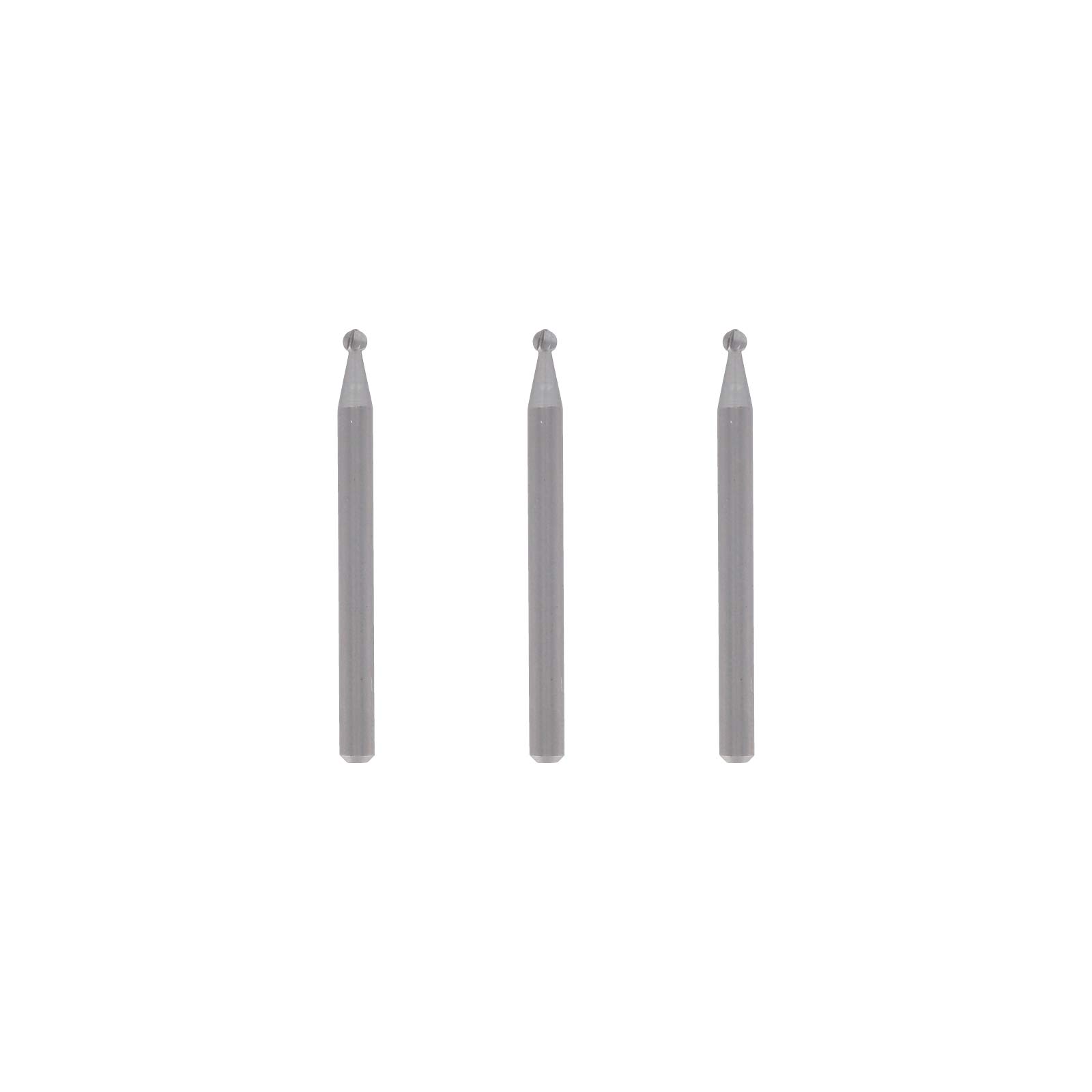 Dremel 107 Engraving Cutting Bit Multipack - 3x Ball-shaped Engraving Cutter with 2.4mm Working Diameter