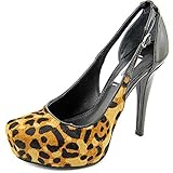 Guess Jacoba Open Toe Canvas Platform Heel